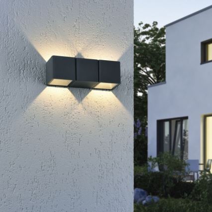 Paul Neuhaus 9658-13 - LED Wand Lamp voor Buiten MARCEL 2xLED/4W/230V IP54
