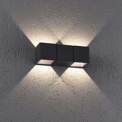 Paul Neuhaus 9658-13 - LED Wand Lamp voor Buiten MARCEL 2xLED/4W/230V IP54