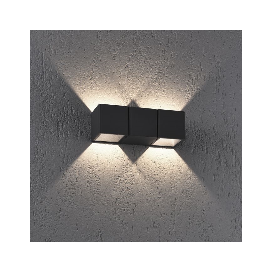 Paul Neuhaus 9658-13 - LED Wand Lamp voor Buiten MARCEL 2xLED/4W/230V IP54