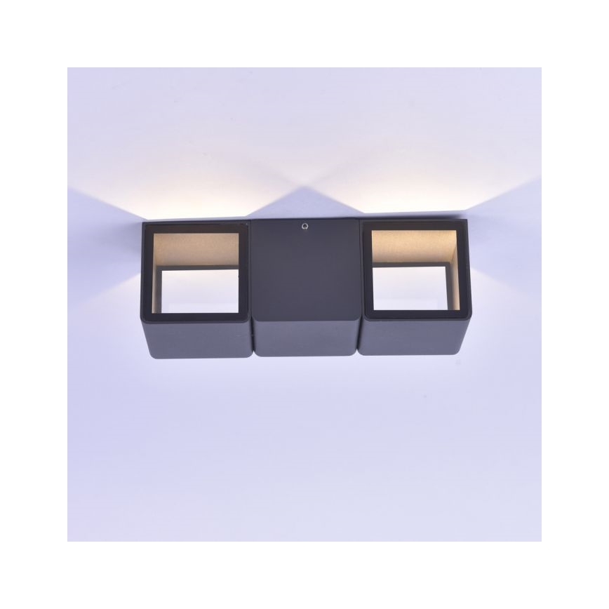 Paul Neuhaus 9658-13 - LED Wand Lamp voor Buiten MARCEL 2xLED/4W/230V IP54