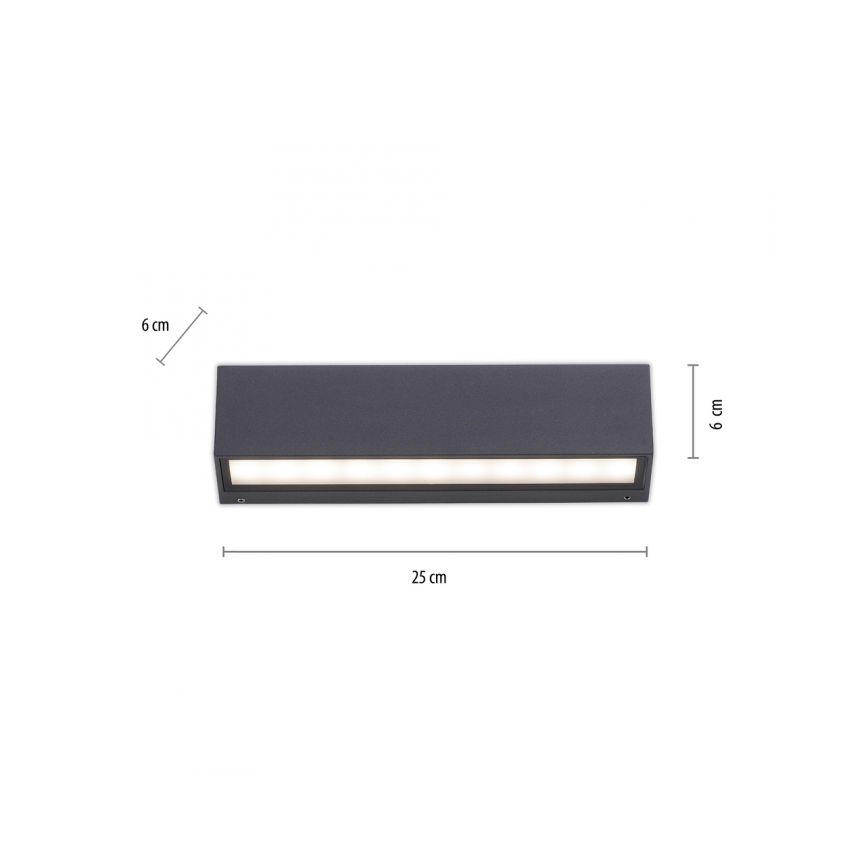 Paul Neuhaus 9675-13 - LED Wand Lamp voor Buiten ROBERT 2xLED/9W/230V IP65