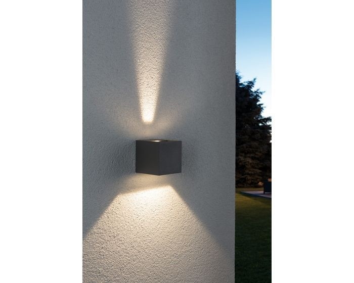 Paulmann Wandlamp Cybo – LED Oriëntatielicht, IP65, 2x3W, Instelbare Lichtbundel, Buiten Verlichting
