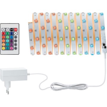 Paulmann 3988 - LED RGBW/13W dimbare strip TIP 5 m 230V + afstandsbediening