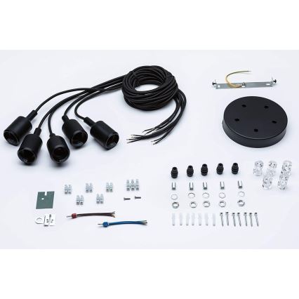 Paulmann 50389 - Hanglamp aan een koord NEORDIC 5xE27/20W/230V spin