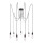 Paulmann 50390 - Hanglamp aan een koord NEORDIC 7xE27/20W/230V spin