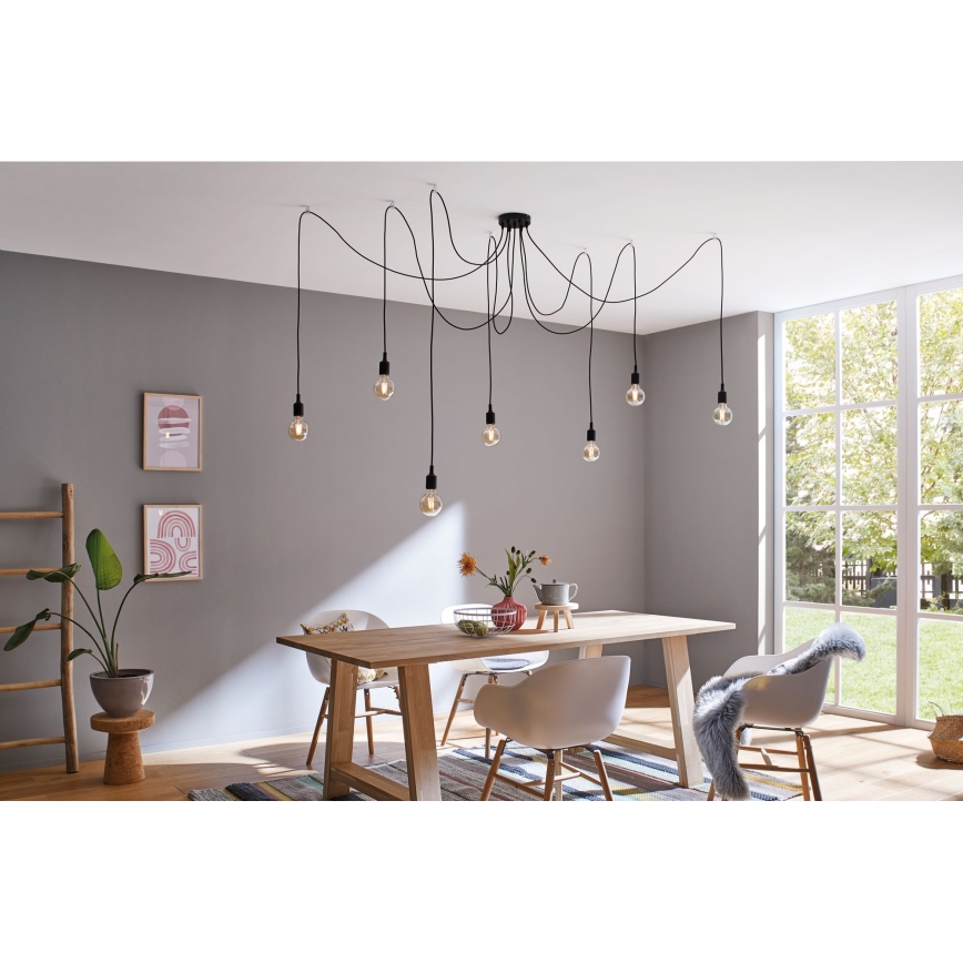 Paulmann 50390 - Hanglamp aan een koord NEORDIC 7xE27/20W/230V spin