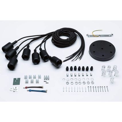 Paulmann 50390 - Hanglamp aan een koord NEORDIC 7xE27/20W/230V spin