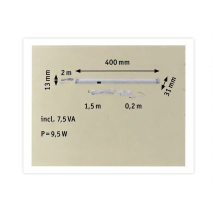 Paulmann 70443 - LED/6,5W Meubel verlichting met sensor SENSELIGHT 230V