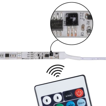 Paulmann 70514 - LED RGB/15W Dimbare strip SIMPLED 7,5m 230V + afstandsbediening