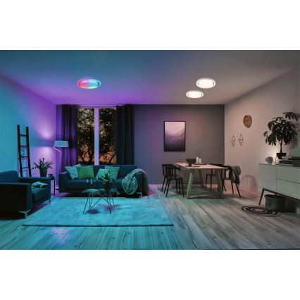 Paulmann 70547 - Dimbare LED RGBW/38,5W Plafond Lamp RAINBOW 230V 3000-6500K + afstandsbediening