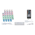 Paulmann 70627 - LED RGB/18W IP44 Dimbare LED-strip voor badkamer MAXLED 1,5 m 230V + afstandsbediening