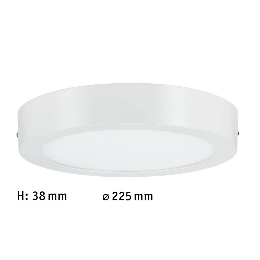 Paulmann 70642 - LED/12,5W Plafondlamp LUNAR 230V diameter 22,5 cm wit