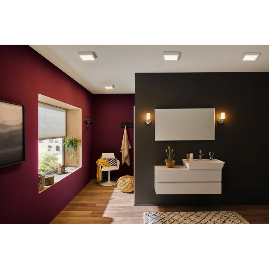 Paulmann 70645 - LED/12,5W Plafondlamp LUNAR 230V 22,5x22,5 cm wit