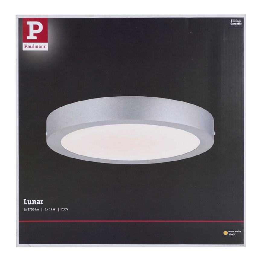 Paulmann 70655 - LED/17W Plafondverlichting LUNAR 230V