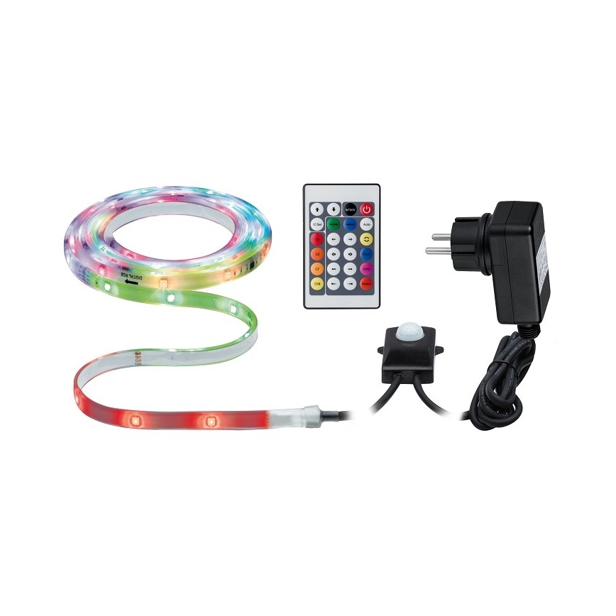 Paulmann 70698 - Dimbare LED RGB/6,4W IP67 Strip voor Buiten WATERLED 3m 230V + afstandsbediening