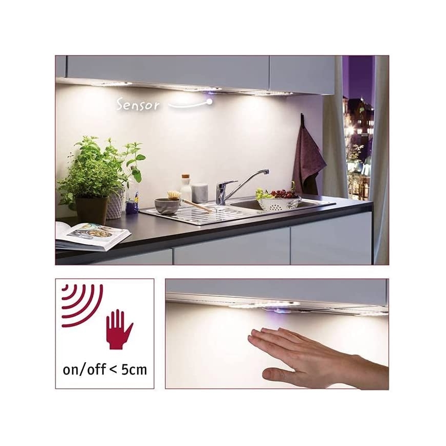 Paulmann 70710 - SET 3xLED/3,3W Meubel verlichting met sensor SOFTPAD 230V 2700K