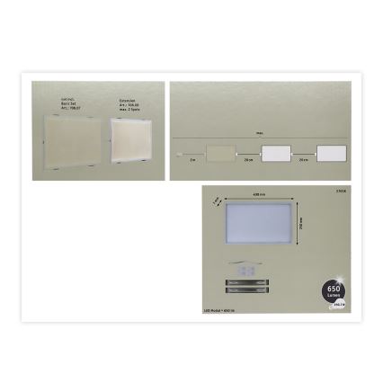 Paulmann 70808 - Dimbaar LED/8W Verleng Paneel met een Sensor GLOW 24V