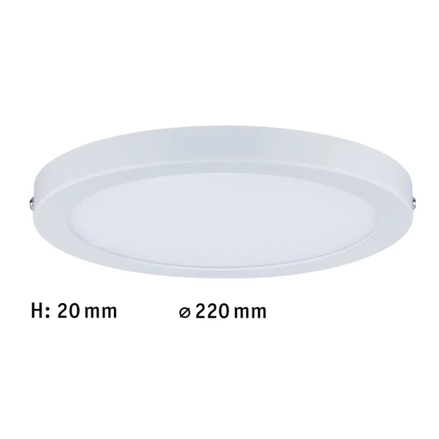 Paulmann 70868 - LED/18,5W Dimbaar lichtpaneel ATRIA 230V 2700K diameter 22 cm wit