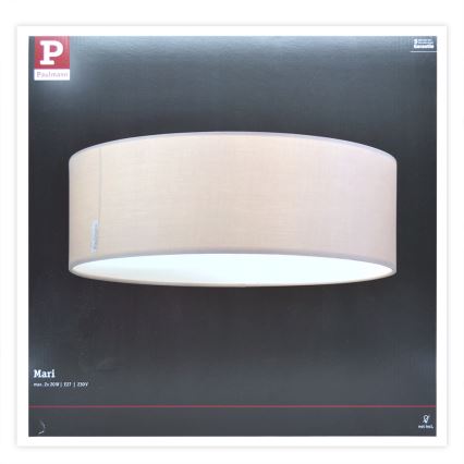 Paulmann 70952 - 2xE27/20W Plafondlamp MARI 230V beige