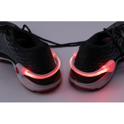 Paulmann 70973 - SET 2x LED/0,2W Clips voor Schoenen 1xCR2032 rood