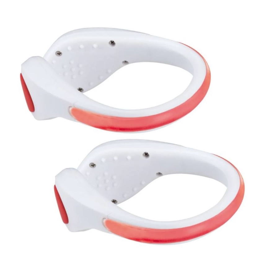 Paulmann 70973 - SET 2x LED/0,2W Clips voor Schoenen 1xCR2032 rood