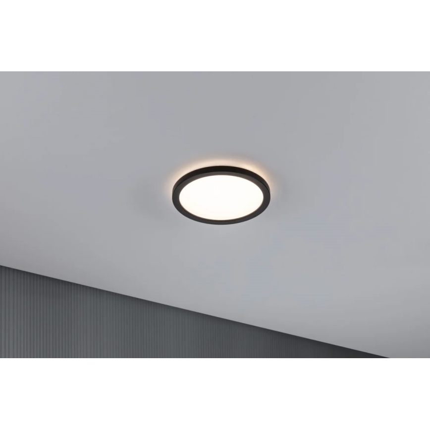 Paulmann 70997 - LED/11,2W Bevestigd lichtpaneel ATRIA 230V 3000K diameter 19 cm zwart