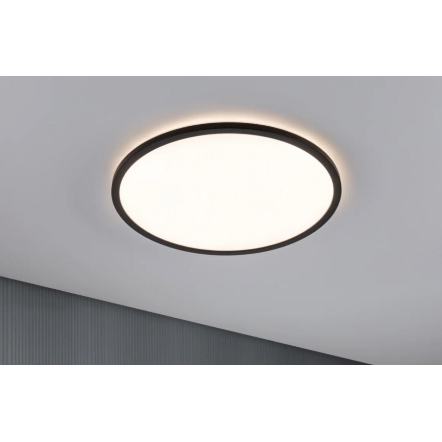Paulmann 70999 - LED/22W Dimbaar lichtpaneel ATRIA 230V 3000K diameter 42 cm zwart