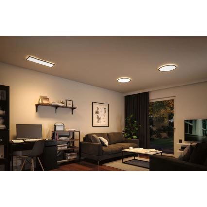 Paulmann 70999 - LED/22W Dimbaar lichtpaneel ATRIA 230V 3000K diameter 42 cm zwart