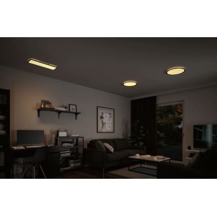 Paulmann 70999 - LED/22W Dimbaar lichtpaneel ATRIA 230V 3000K diameter 42 cm zwart