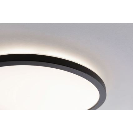 Paulmann 70999 - LED/22W Dimbaar lichtpaneel ATRIA 230V 3000K diameter 42 cm zwart