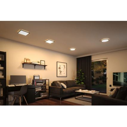Paulmann 71001 - LED/16W Bevestigd lichtpaneel ATRIA 230V 3000K 29,3x29,3 cm zwart