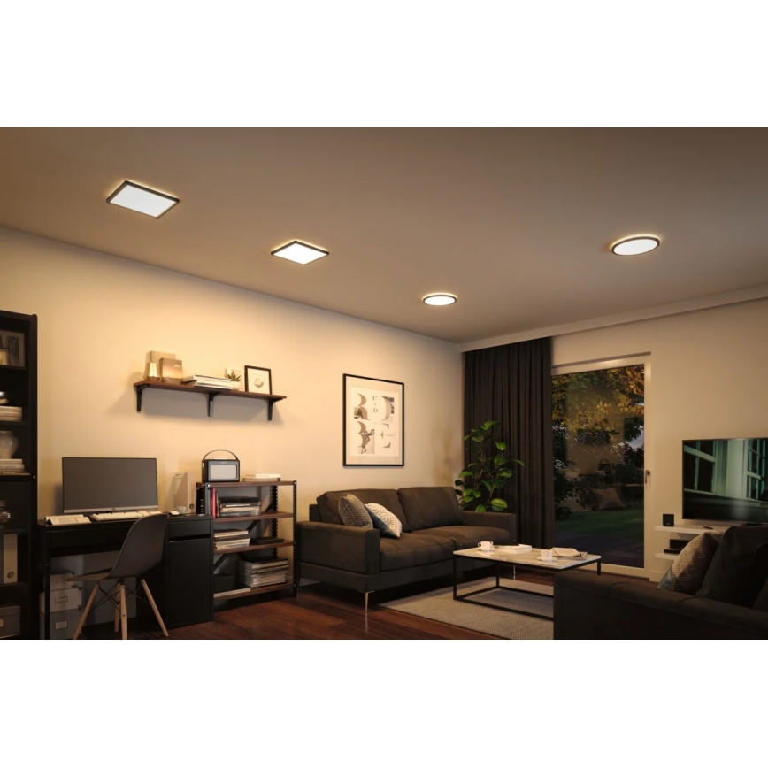 Paulmann 71001 - LED/16W Bevestigd lichtpaneel ATRIA 230V 3000K 29,3x29,3 cm zwart