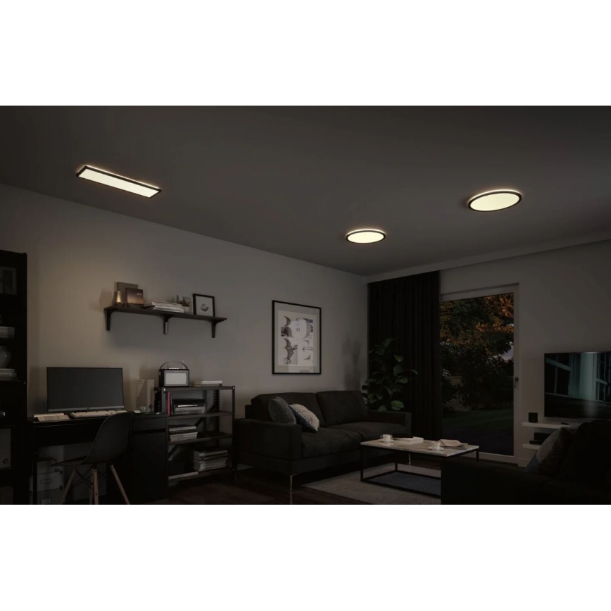 Paulmann 71016 - LED/22W Dimbaar paneel ATRIA 230V 4000K 42x42 cm zwart