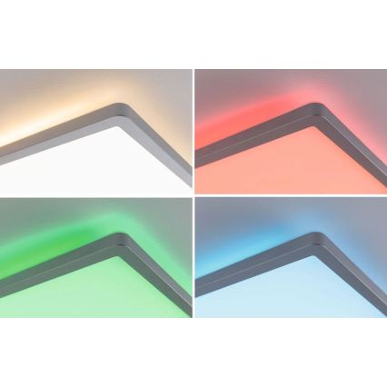 Paulmann 71020 - LED/20W RGBW dimbare panel ATRIA 230V 4000K 20x58 cm + afstandsbediening