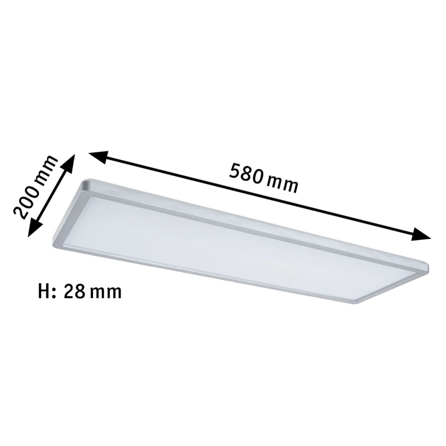 Paulmann 71020 - LED/20W RGBW dimbare panel ATRIA 230V 4000K 20x58 cm + afstandsbediening