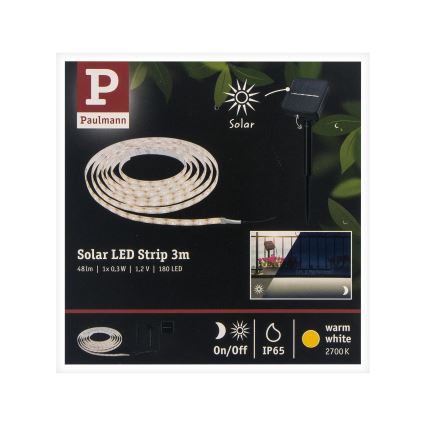 Paulmann 78896 - LED/0,3W IP44 Zonne-lichtstrip 3m 1,2V 1000 mAh