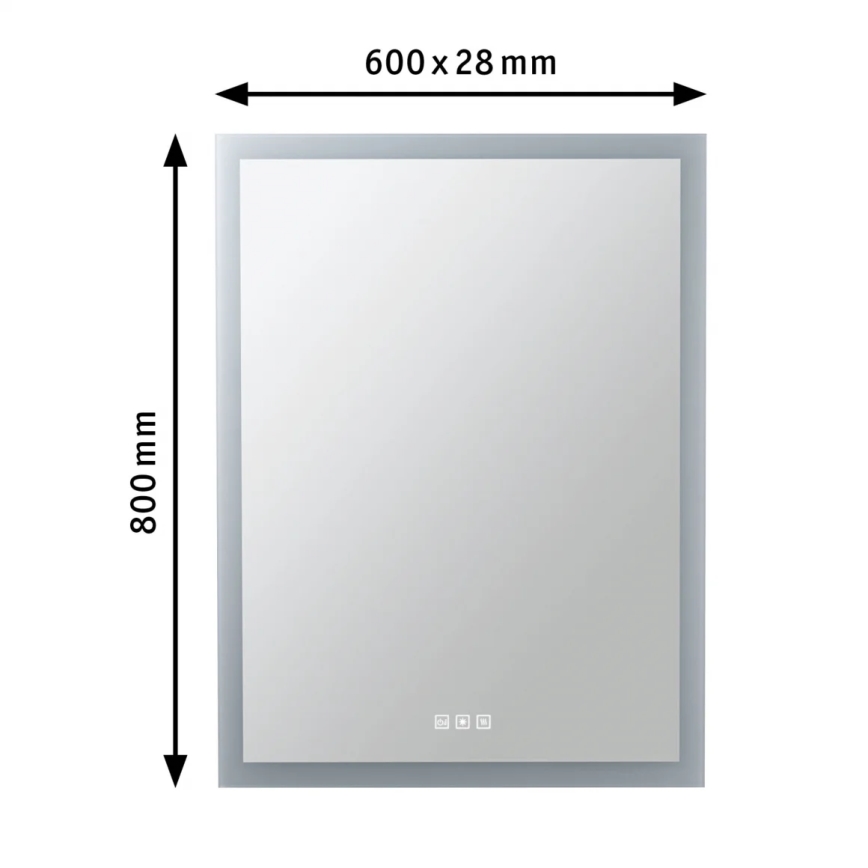 Paulmann 78951 - LED/22W IP44 Dimbare verwarmde badkamerspiegel met verlichting 230V