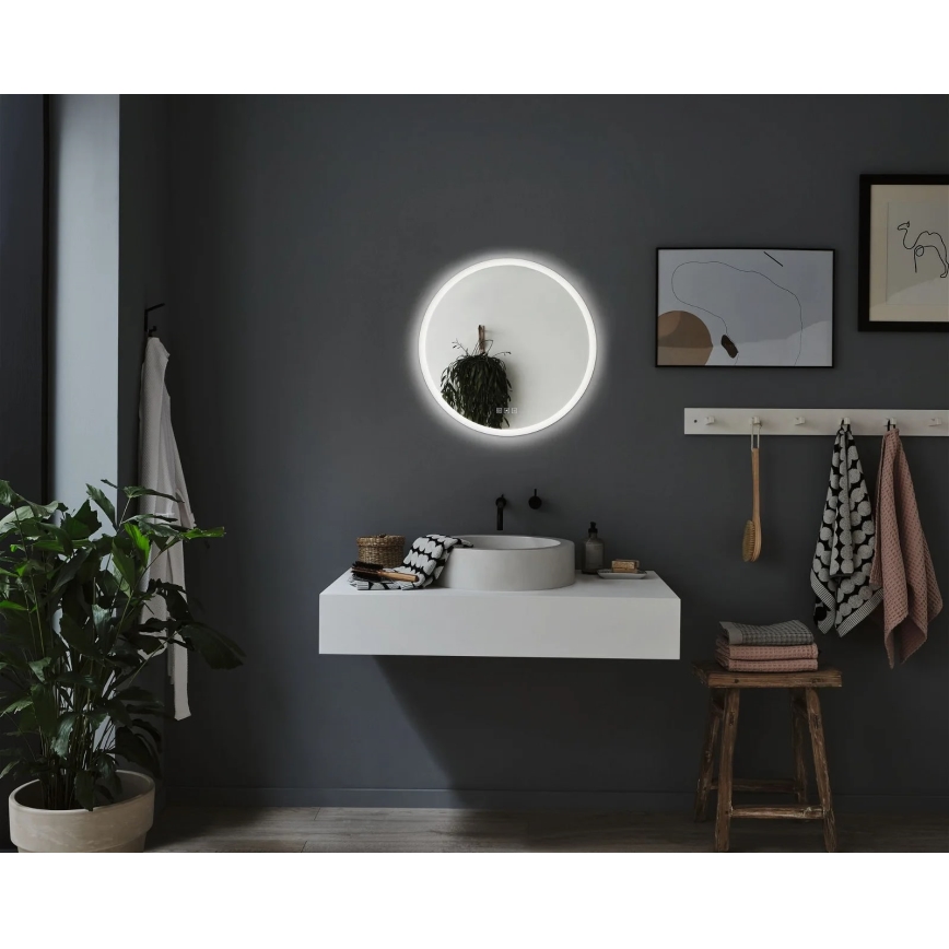 Paulmann 78952- LED/21W IP44 Dimbaar badkamer verwarmde verlicht spiegel MIRA 230V