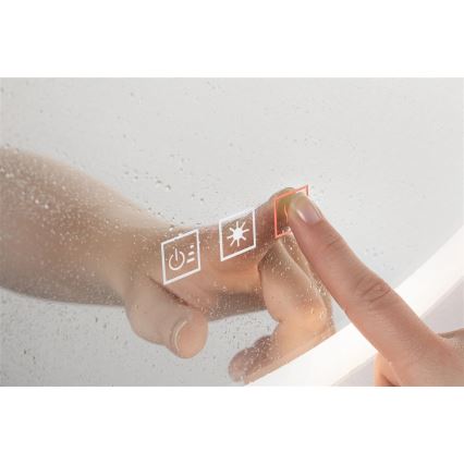 Paulmann 78952- LED/21W IP44 Dimbaar badkamer verwarmde verlicht spiegel MIRA 230V