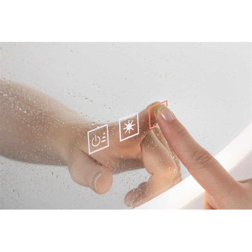 Paulmann 78952- LED/21W IP44 Dimbaar badkamer verwarmde verlicht spiegel MIRA 230V
