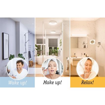 Paulmann 78952- LED/21W IP44 Dimbaar badkamer verwarmde verlicht spiegel MIRA 230V