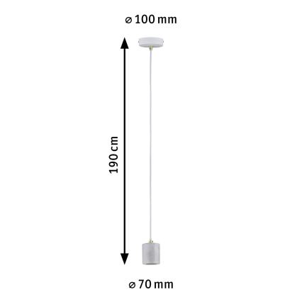 Paulmann 79750 - 1xE27/20W Hanglamp aan een koord NORDIN 230V