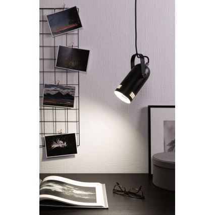 Paulmann 79766 - LED RGBW 1x E27/12W hanglamp met kabel LAVEA 230V zwart