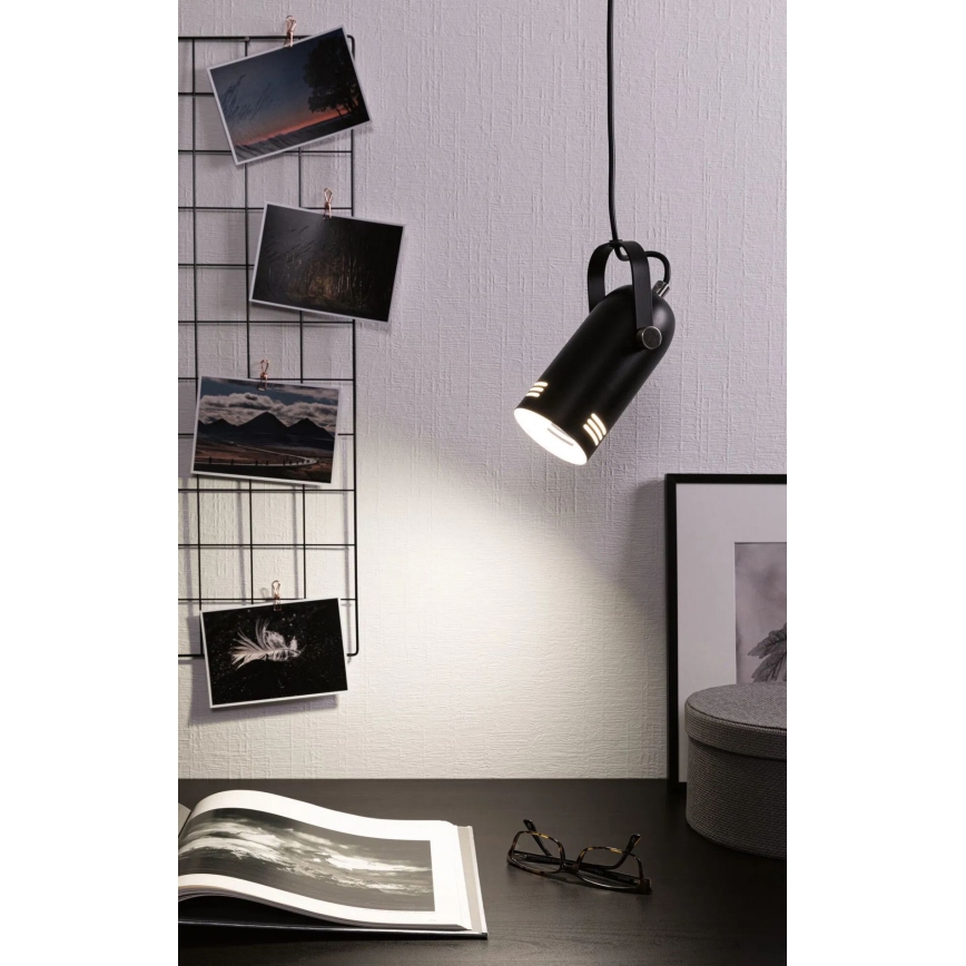 Paulmann 79766 - LED RGBW 1x E27/12W hanglamp met kabel LAVEA 230V zwart