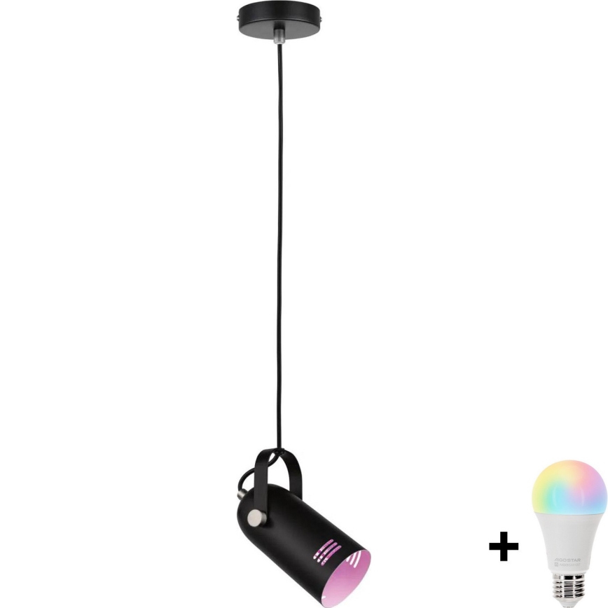 Paulmann 79766 - LED RGBW 1x E27/15W hanglamp met kabel LAVEA 230V zwart