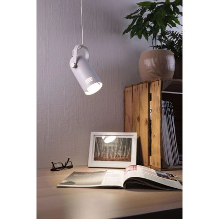 Paulmann 79767 - 1xE27/15W snoerhanglamp LAVEA 230V wit