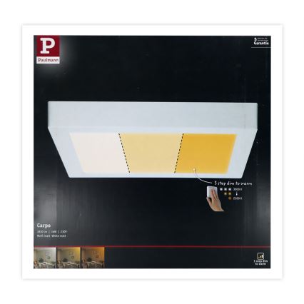 Paulmann 79801 - LED/13W Plafond Lamp CARPO 230V 2300/2500/3000K