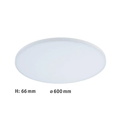 Paulmann 79894 - VELORA LED-plafondlamp 38 W, 230 V, 3000/4000/6500 K, Ø 60 cm, wit