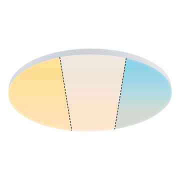 Paulmann 79894 - VELORA LED-plafondlamp 38 W, 230 V, 3000/4000/6500 K, Ø 60 cm, wit