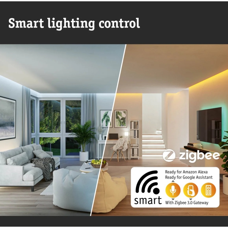 Paulmann 79897 - LED RGBW/22W Dimbare plafondlamp SMART VELORA 230V